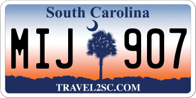 SC license plate MIJ907