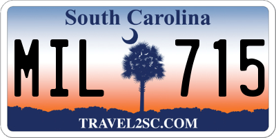 SC license plate MIL715