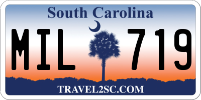 SC license plate MIL719