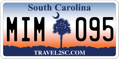 SC license plate MIM095