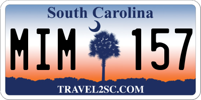 SC license plate MIM157