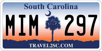 SC license plate MIM297