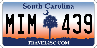 SC license plate MIM439