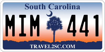 SC license plate MIM441