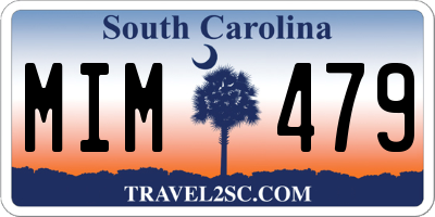 SC license plate MIM479