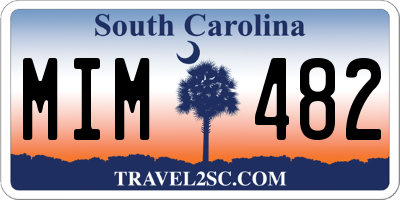 SC license plate MIM482