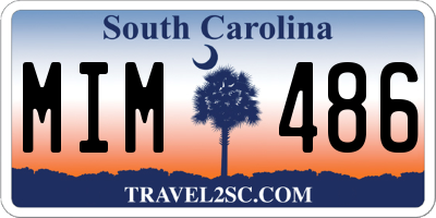 SC license plate MIM486