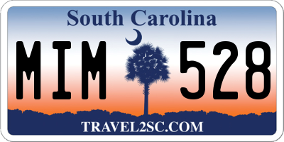 SC license plate MIM528
