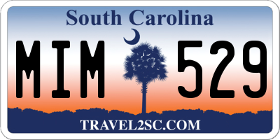 SC license plate MIM529