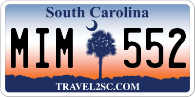 SC license plate MIM552