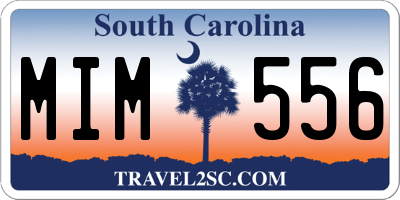 SC license plate MIM556