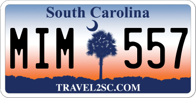 SC license plate MIM557