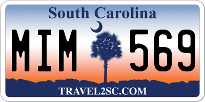 SC license plate MIM569