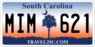 SC license plate MIM621