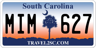 SC license plate MIM627