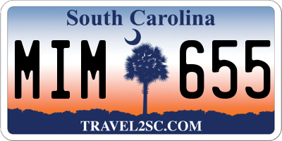 SC license plate MIM655