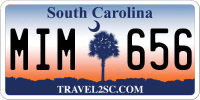 SC license plate MIM656