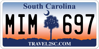 SC license plate MIM697
