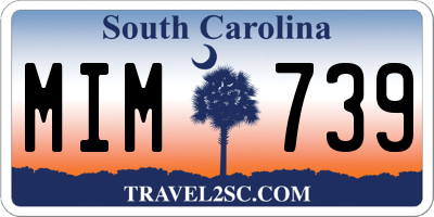 SC license plate MIM739