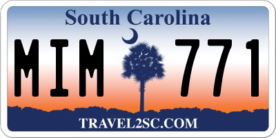 SC license plate MIM771