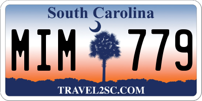 SC license plate MIM779