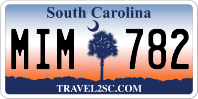 SC license plate MIM782