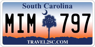 SC license plate MIM797