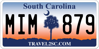 SC license plate MIM879