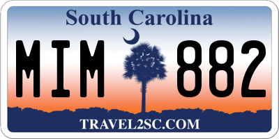 SC license plate MIM882