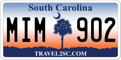 SC license plate MIM902