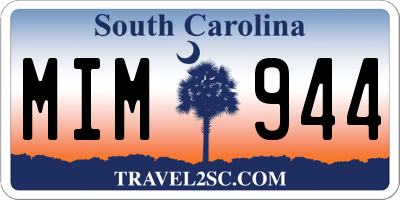 SC license plate MIM944