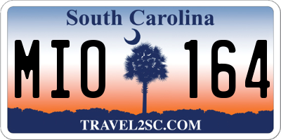 SC license plate MIO164
