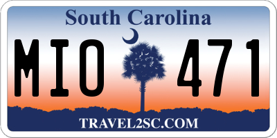 SC license plate MIO471