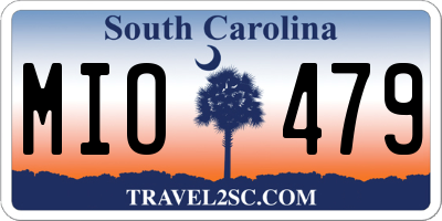 SC license plate MIO479