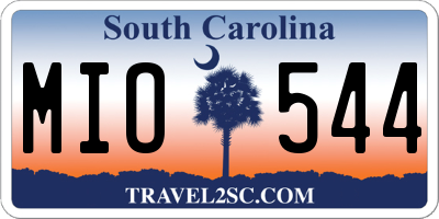 SC license plate MIO544
