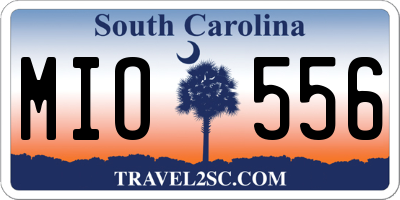 SC license plate MIO556