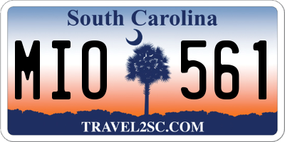 SC license plate MIO561
