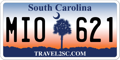 SC license plate MIO621
