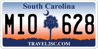SC license plate MIO628