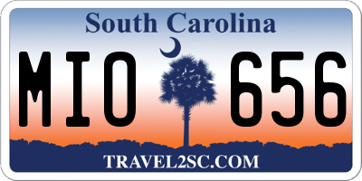 SC license plate MIO656