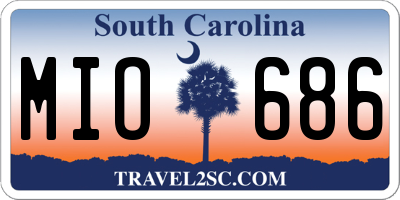 SC license plate MIO686