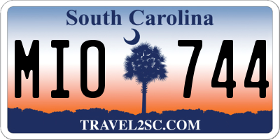 SC license plate MIO744