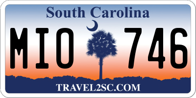 SC license plate MIO746