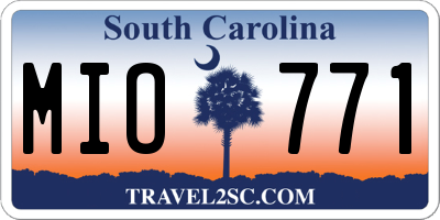 SC license plate MIO771