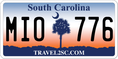 SC license plate MIO776
