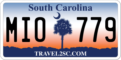 SC license plate MIO779