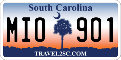 SC license plate MIO901