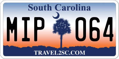 SC license plate MIP064
