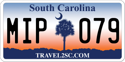 SC license plate MIP079