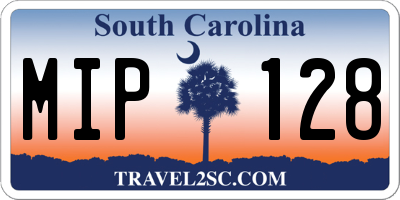 SC license plate MIP128
